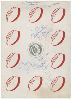 Ohio State Dinner Program Signed by Fred “Curly” Morrison and 9 Movie Stars Incl Judy Garland, Gene Kelly, Liz Taylor(JSA LOA)